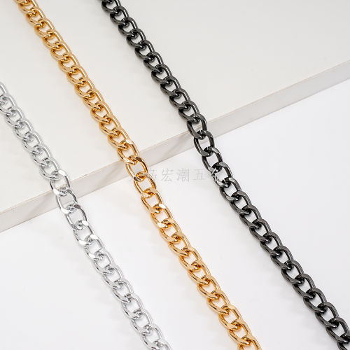 2.4（9 × 13） clothes accessories chain bag chain diy metal bag chain aluminum zipper
