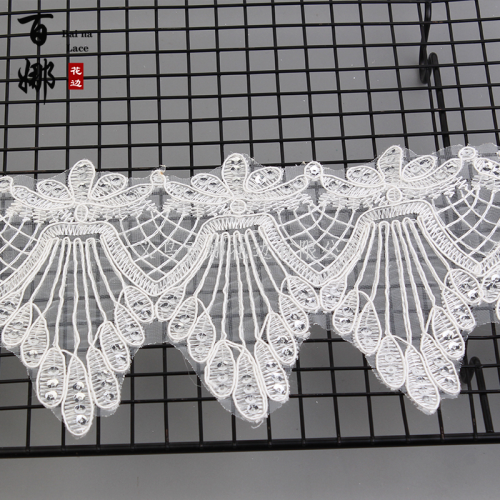 bai na lace spot diy three-dimensional beads crystal beads handmade wedding dress mesh bone rope flower wedding dress children‘s clothing auxiliary