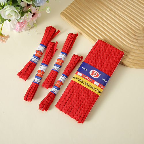 厂家供应0.3-1.2大红加厚走马带 裤腰服装高弹力松紧带辅料批发