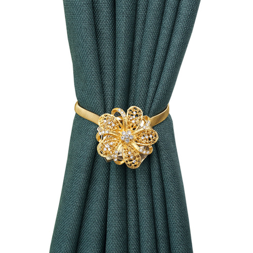 窗帘扣绑带配件磁铁欧式挂钩奢华墙勾一对装拉绳子免打孔窗帘绑绳