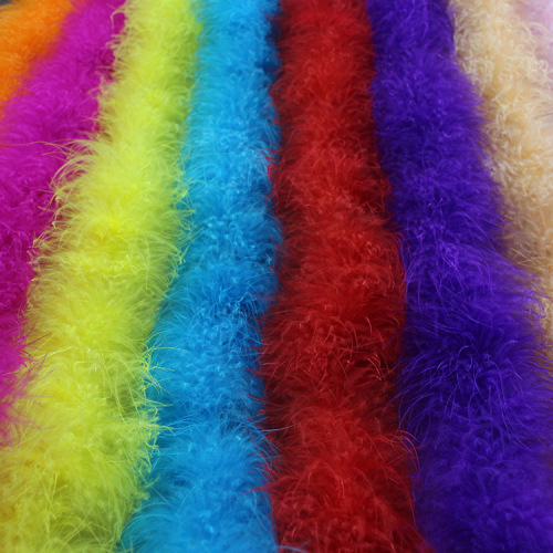 11色diy2米长加密火鸡全绒羽毛条婚庆装饰舞台皮草服装辅料
