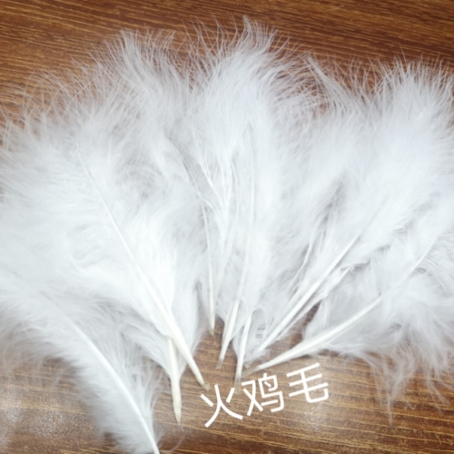 manufacturers wholesale diy color handmade feather full velvet turkey feather ancient costume headdress decoration crafts decoration