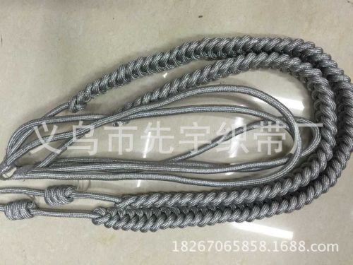 厂家直销各类绳子 精神带 缓带 哨绳 双编织  各种服装绶带挂绳