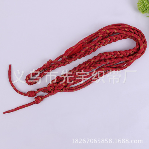 厂家直销各类绳子可定精神带 涤纶 金丝哨绳 缓带丙纶批发 绶带