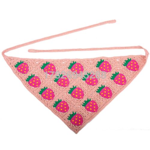 ins sweet handmade knitted hair band female hair accessories knitted crocheted headscarf summer triangular binder