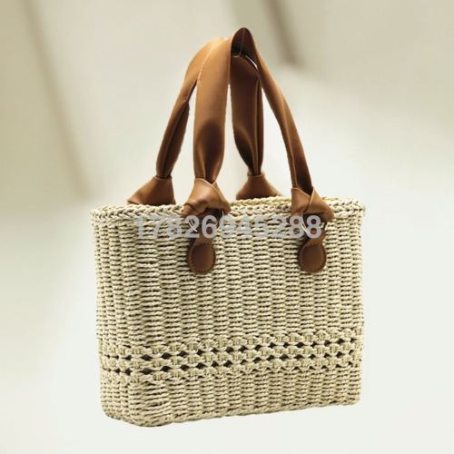new handbag mobile phone bag straw bag fashion women‘s woven bag women‘s bag straw bag beach bag