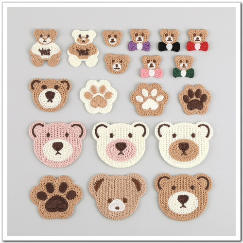 百搭卡通小熊刺绣贴包包手机壳发饰装饰鞋袜毛衣补丁贴服装辅料11