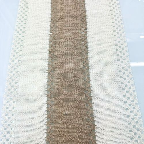 厂家直销 跨境热销美式节日装饰桌旗面料棉麻拼接拼色餐垫