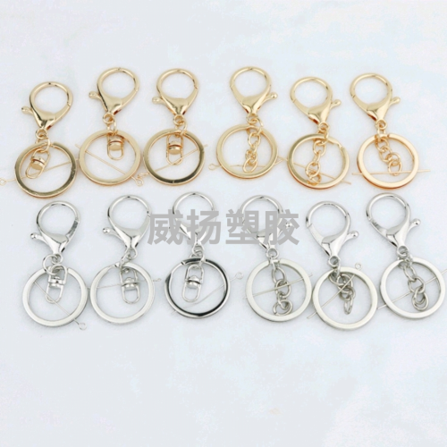 Bags Keychain Accessories Lobster Buckle Three-Piece Set Factory Wholesale Zinc Alloy Hanging Buckle Metal Pendant Bags Pendant