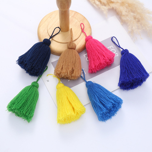 纯棉彩色流苏小吊穗服饰窗帘辅料diy手工饰品古风车挂装饰配件