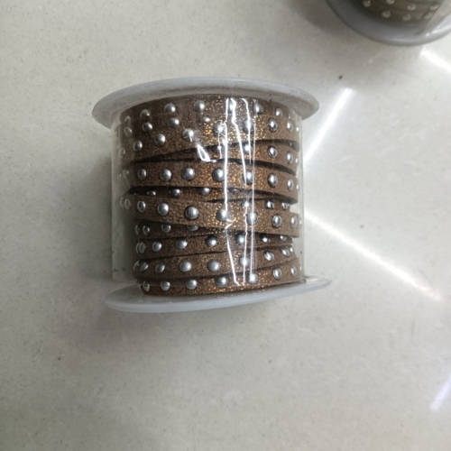 5mm wide size 10 gold ribbon nail round nail microfiber belt
