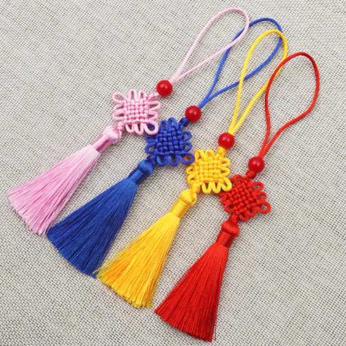 小号六盘中国结流苏穗子古风中国风书签梳子香包发簪配饰小吊穗