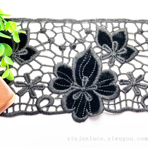 water-soluble embroidery lace lace flannel black lace large quantity price discount
