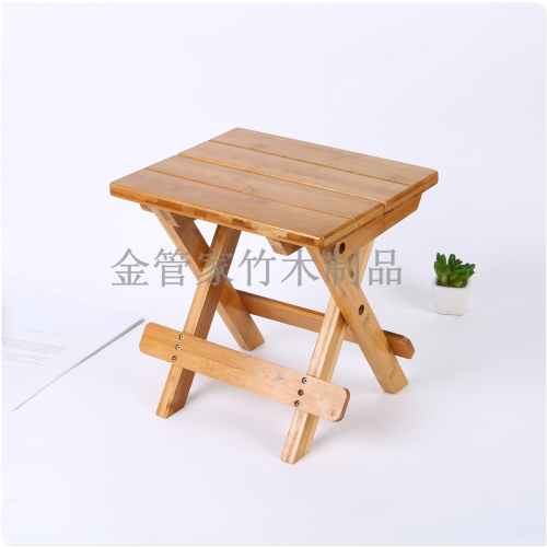 solid wood bamboo folding stool portable household solid wood marza outdoor fishing chair small bench small stool square stool