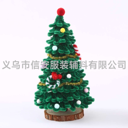 twisted stick christmas tree material package wool strip factory spot twisted stick