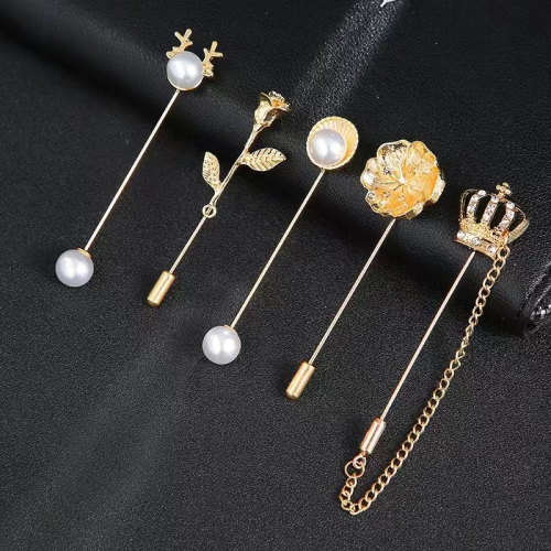 High-End Men‘s and Women‘s Personality Interesting Shaped Brooch Collar Pin Pin