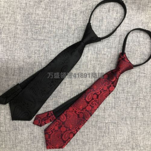 Children‘s Tie Children‘s Tie Zipper Pull Peels Jacquard Cashew Flower Tie Wansheng Tie