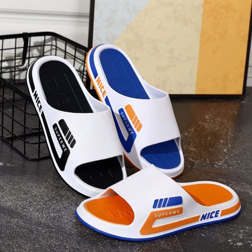 men‘s slippers four seasons high-end outdoor slippers men‘s summer home indoor non-slip deodorant bath sandals men