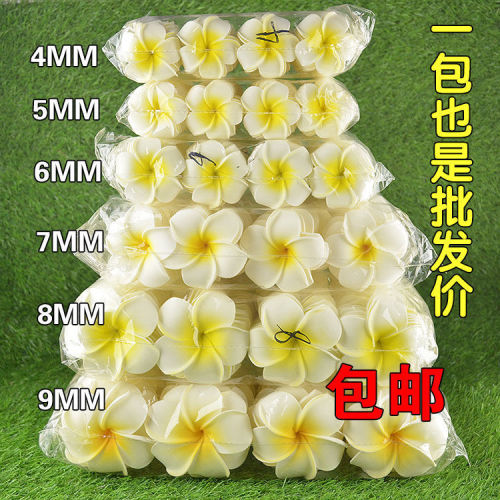 white plumeria rubra diy handmade creative headdress clip summer beach bridal hair accessories flower size complete