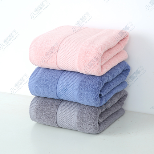 Ribbon Plain Pure Cotton Bath Towel Adult Bathing Bath Towel Super Soft Little Bee Bath Towel Item No： 006