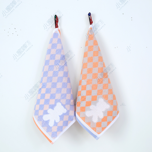 One Piece Dropshipping Cartoon Jacquard Towel Factory Direct Sales Multi-Color Ribbon Hook Towel Number： 103