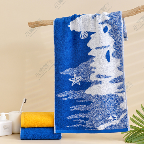 One Piece Dropshipping Terry Seaside Landscape Towel Pure Cotton Towel Bee Towel Item No.： 710