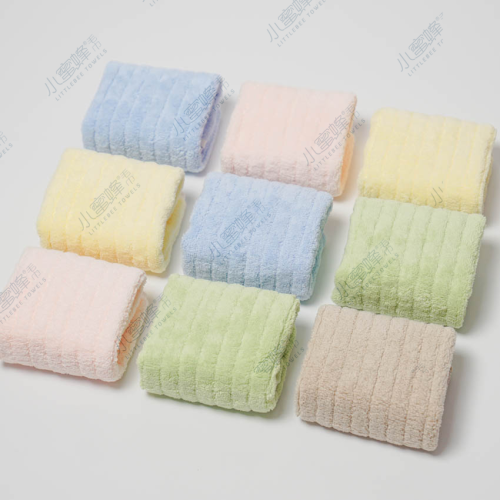 one piece dropshipping factory direct sales coral fleece striped towel bee towel item no.： 109