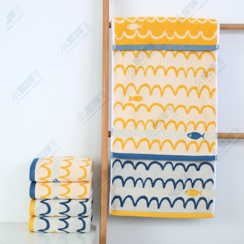 one piece dropshipping 32 strand face towel pure cotton letter jacquard towel bee towel item no： 610