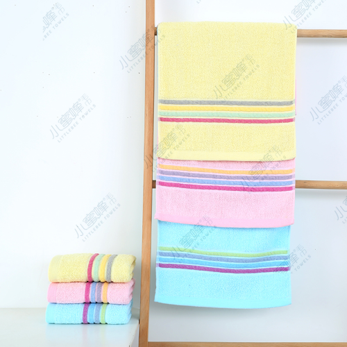 solid color jacquard broken towel hair labor protection towel bee towel item no： 315