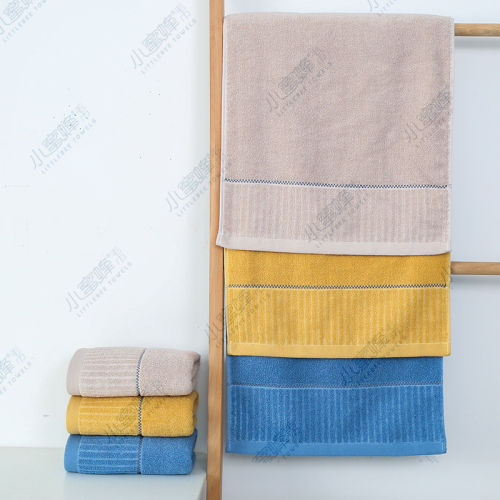 solid color jacquard broken towel hair labor protection towel bee towel item no： 303