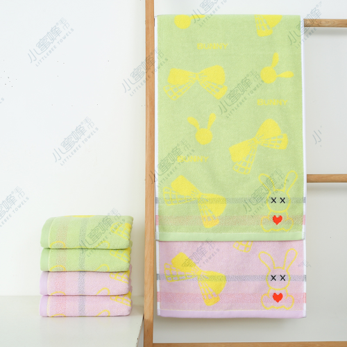 Small Bee Towel Strand jacquard Adult Face Towel Bee Towel Item No： 515