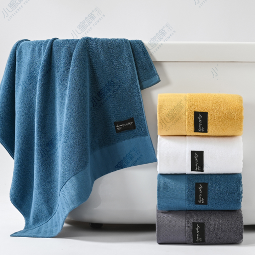 ribbon plain pure cotton bath towel adult bathing bath towel super soft little bee bath towel item no.： 016