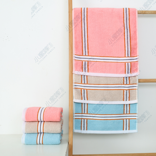 Plain off Jacquard Adult Face Towel Hair Labor Protection Towel Bee Towel Item No.： 405