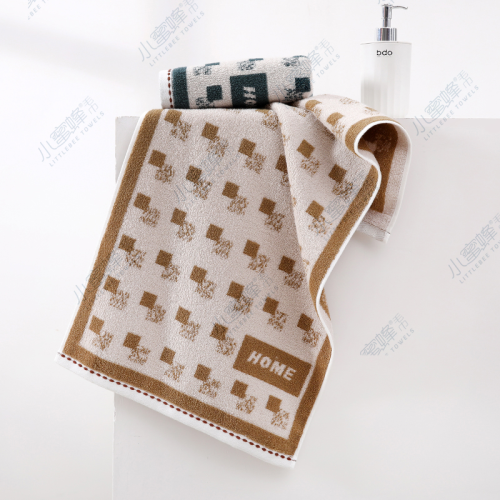 one piece dropshipping class a infant grade cotton letter jacquard towel bee towel item no.： 711