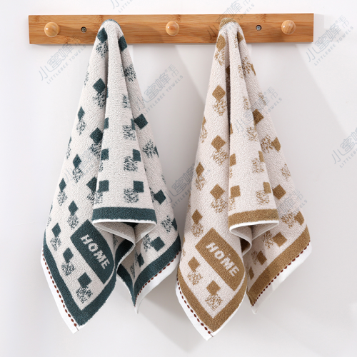 one piece dropshipping class a infant grade cotton letter jacquard towel bee towel item no.： 711