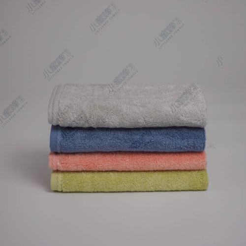 one piece dropshipping bamboo fiber facecloth solid color characteristic edge multi-color bee towel： 717