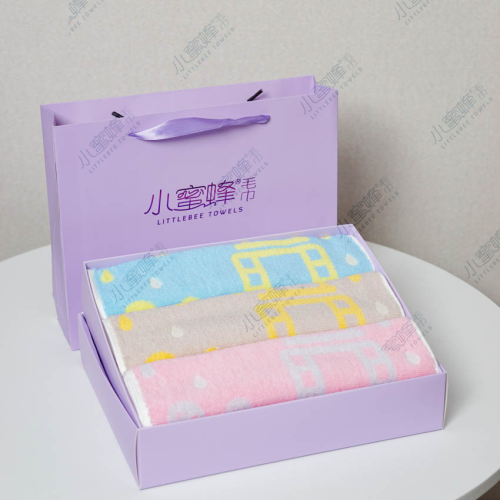 one piece dropshipping little bee children towel children face towel little bee towel item no.： 222