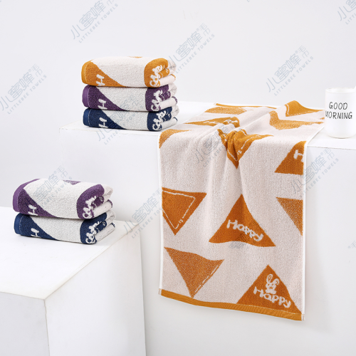 one piece dropshipping class a infant grade cotton letter jacquard towel bee towel item no.： 609