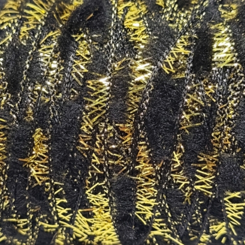 Wool， Gold Silk and Black Velvet Toothbrush Thread （1 M， 0.468G）