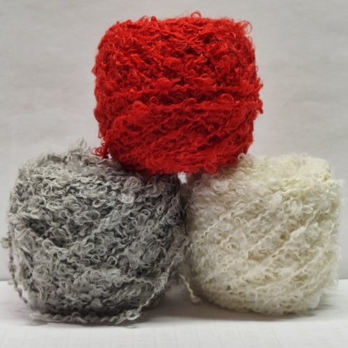wool， polyester loop yarn （2.6 pieces）