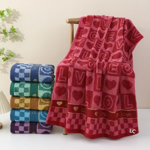 外贸提花浴巾柔软舒适 多花型设计 厂家直销