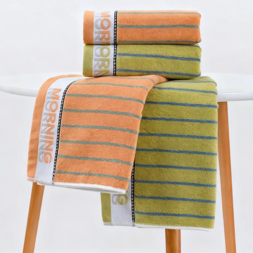 家用毛巾 条纹花纹 柔软舒适 亮丽色彩  好评如潮