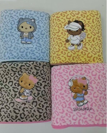 毛巾豹纹KT毛巾加厚速干家用洗脸毛巾高颜值浴巾擦手巾面巾现货