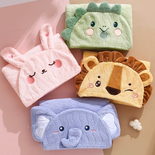 珊瑚绒可穿式浴巾斗篷 经编加密加厚宝宝披风柔软a类连帽儿童浴巾