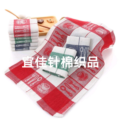 Jacquard tea towel, knife and fork tea towel, kitchen napkin, cleaning towel, dish towel. Export best-selling models