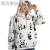 Cross-Border New Arrival Autumn and Winter Pajamas Oversize Loose Sweater Adult Printed Hoodie Homewear Outdoor