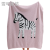 Xueke Home Textile Zebra Cartoon Blanket Thickened Half Velvet Knitted Blanket Sofa Blanket Shawl Blanket 130 * 160cm