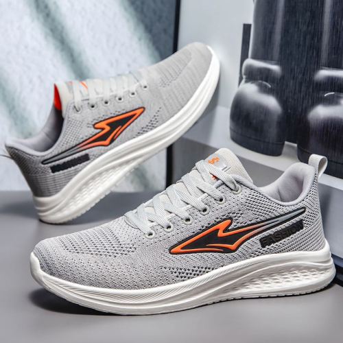 new flying woven mesh surface breathable simple lightweight men‘s and women‘s same low-top sports casual shoes factory direct cold sticky shoes