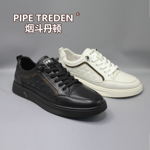 pipe denton 2023 new popular top layer cowhide deodorant and wear-resistant non-slip single-layer shoes
