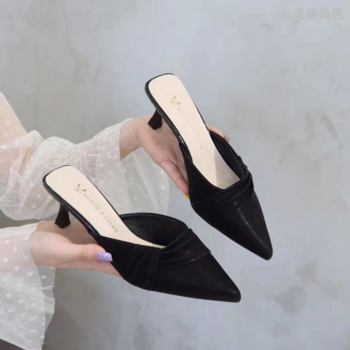 Xiangchen Niche Temperament All-Match Fashion Pointed Low-Cut High Heels Women‘s Stiletto Heel 2023 Autumn New Women‘s Shoes Pumps